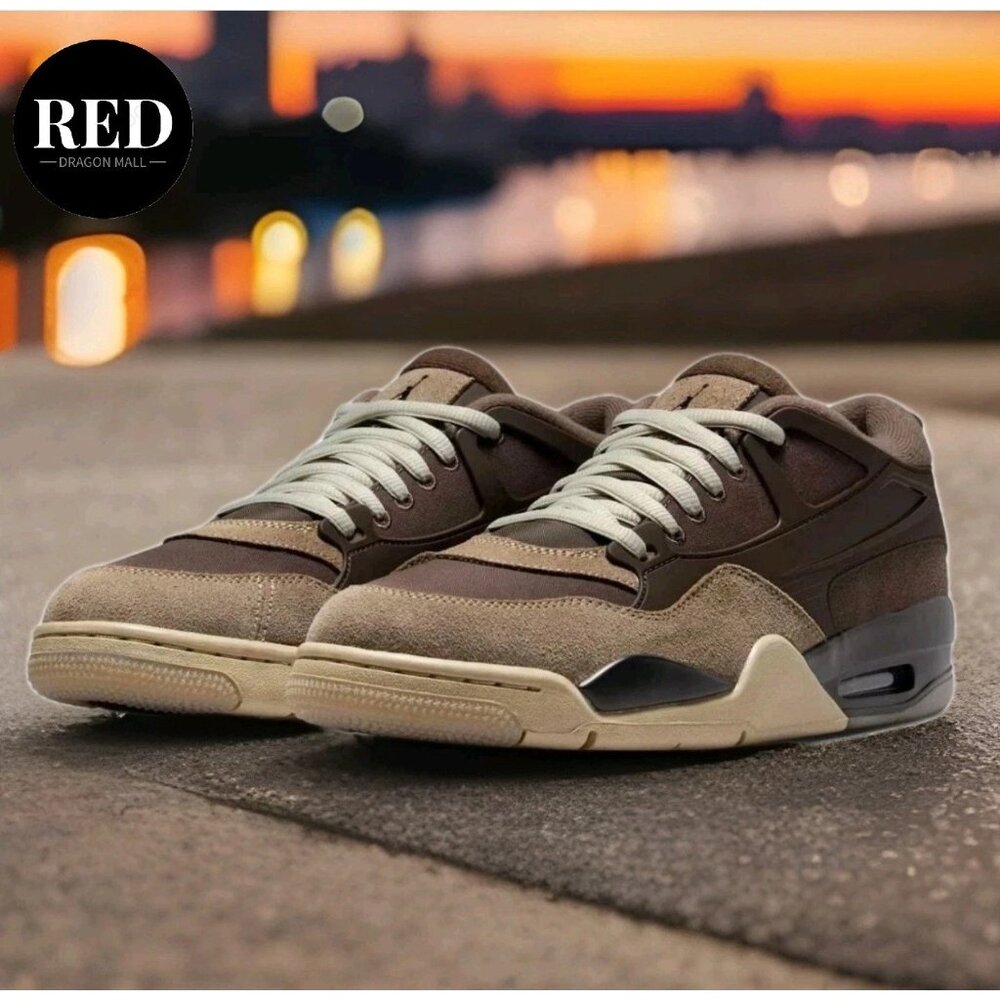 Nike Air Jordan 4 RM Ironstone Olive Shoes FQ7939-022 - Men's Size 10.5
